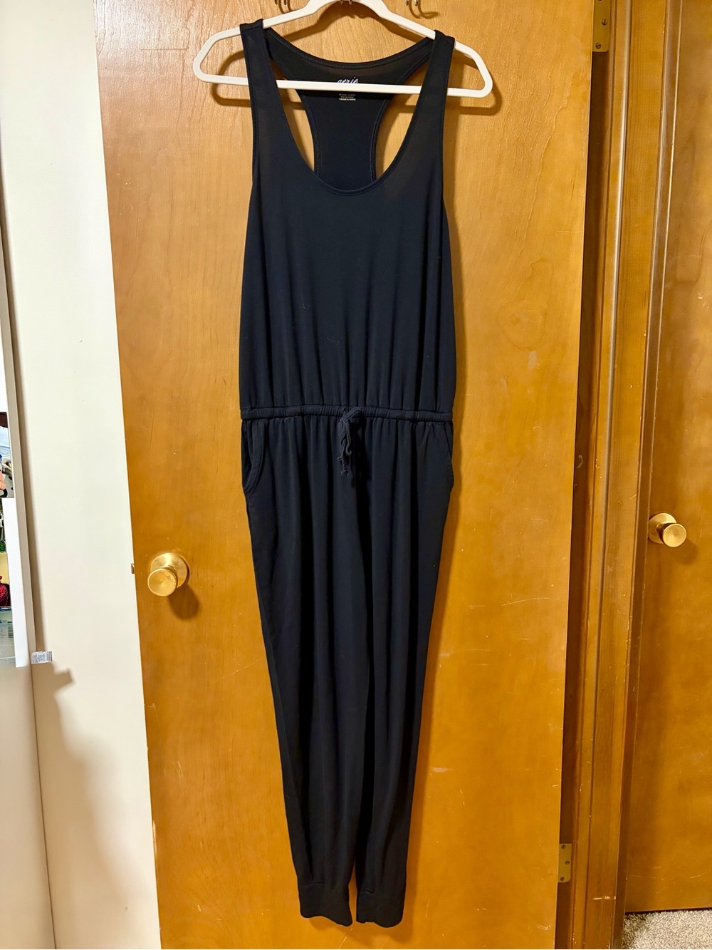 Aerie Black Racerback Jumpsuit